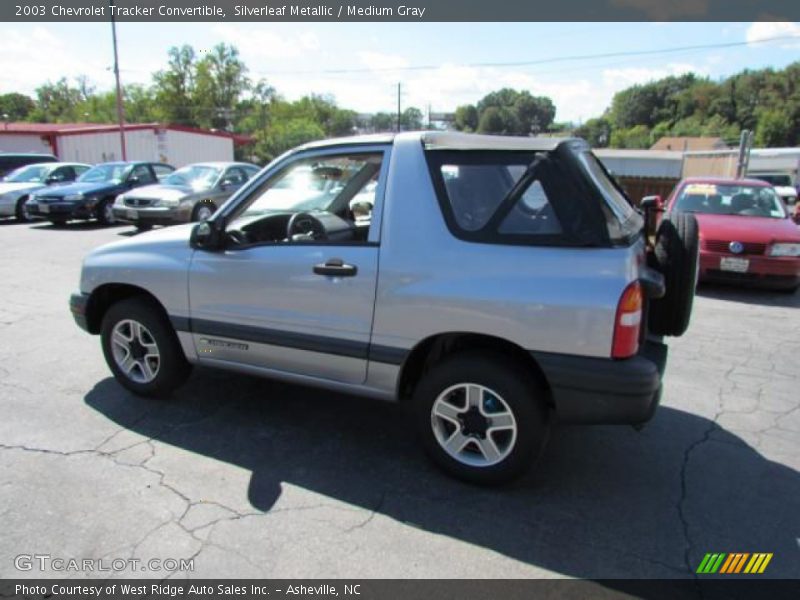 Silverleaf Metallic / Medium Gray 2003 Chevrolet Tracker Convertible