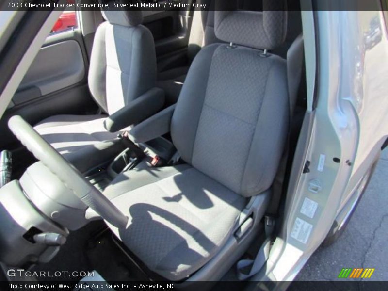 Silverleaf Metallic / Medium Gray 2003 Chevrolet Tracker Convertible