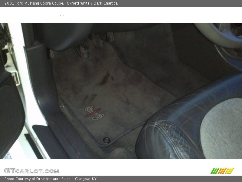 Oxford White / Dark Charcoal 2001 Ford Mustang Cobra Coupe
