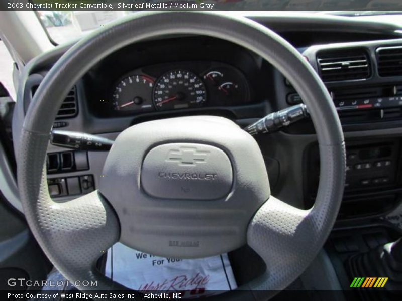 Silverleaf Metallic / Medium Gray 2003 Chevrolet Tracker Convertible