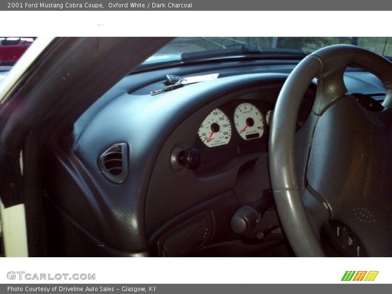 Oxford White / Dark Charcoal 2001 Ford Mustang Cobra Coupe