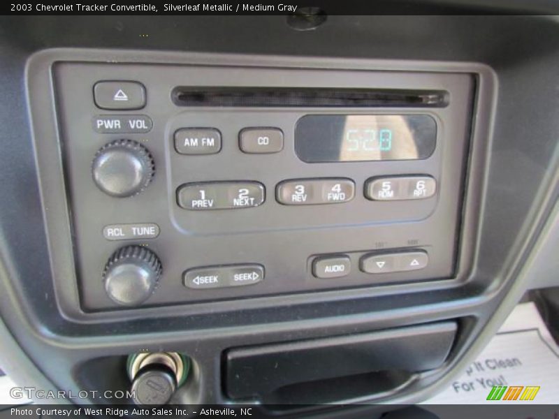 Audio System of 2003 Tracker Convertible