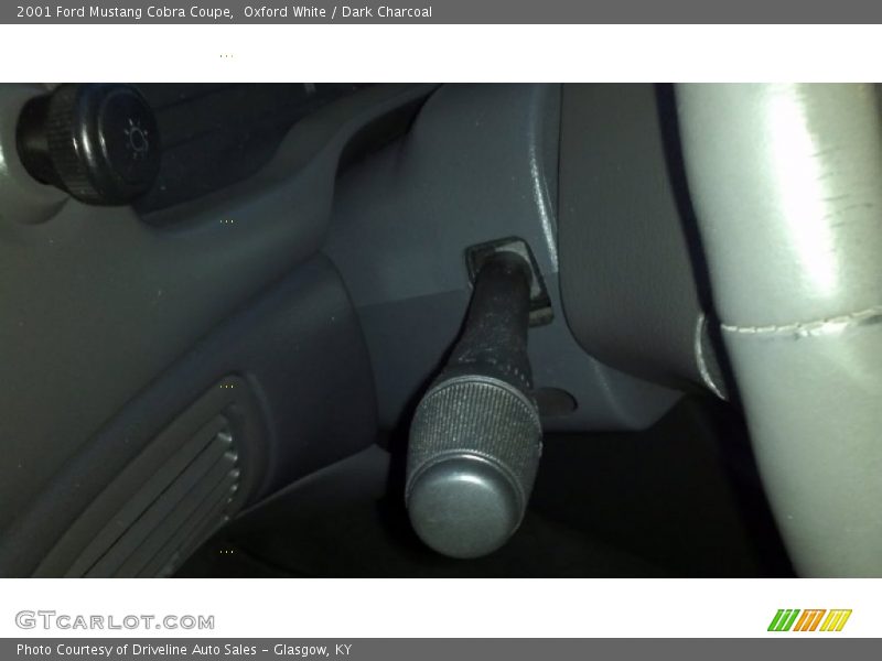 Oxford White / Dark Charcoal 2001 Ford Mustang Cobra Coupe