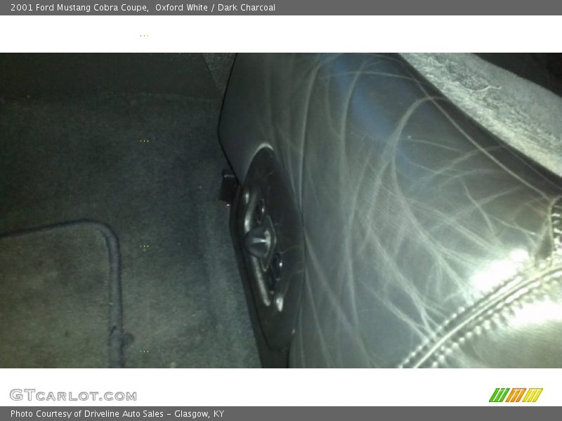 Oxford White / Dark Charcoal 2001 Ford Mustang Cobra Coupe