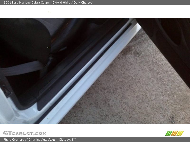 Oxford White / Dark Charcoal 2001 Ford Mustang Cobra Coupe