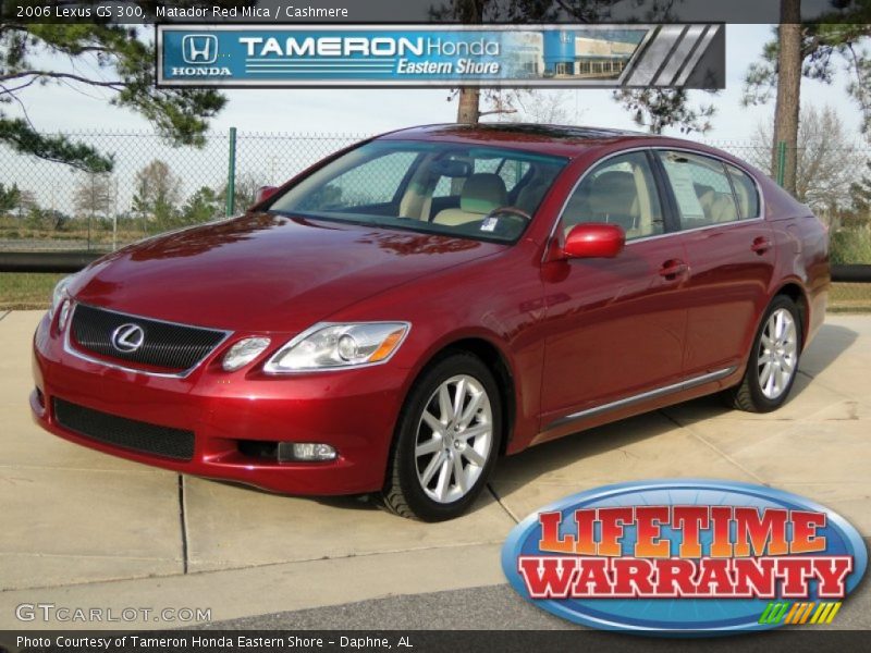 Matador Red Mica / Cashmere 2006 Lexus GS 300