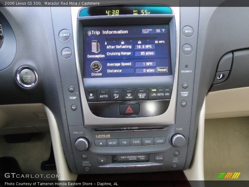 Matador Red Mica / Cashmere 2006 Lexus GS 300