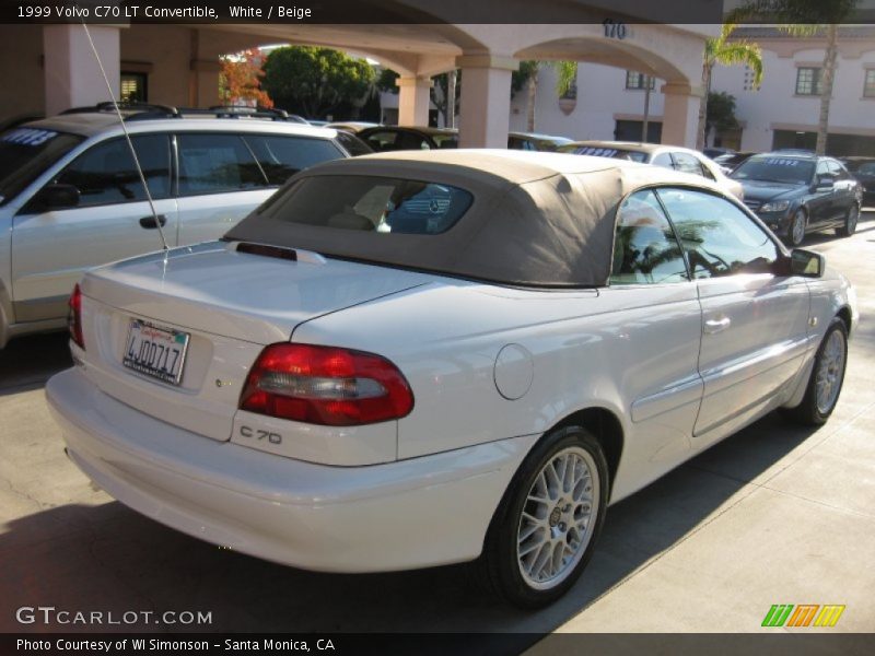 White / Beige 1999 Volvo C70 LT Convertible