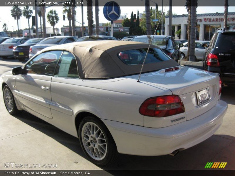 White / Beige 1999 Volvo C70 LT Convertible