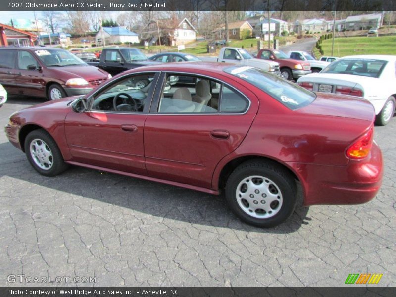 Ruby Red / Neutral 2002 Oldsmobile Alero GX Sedan