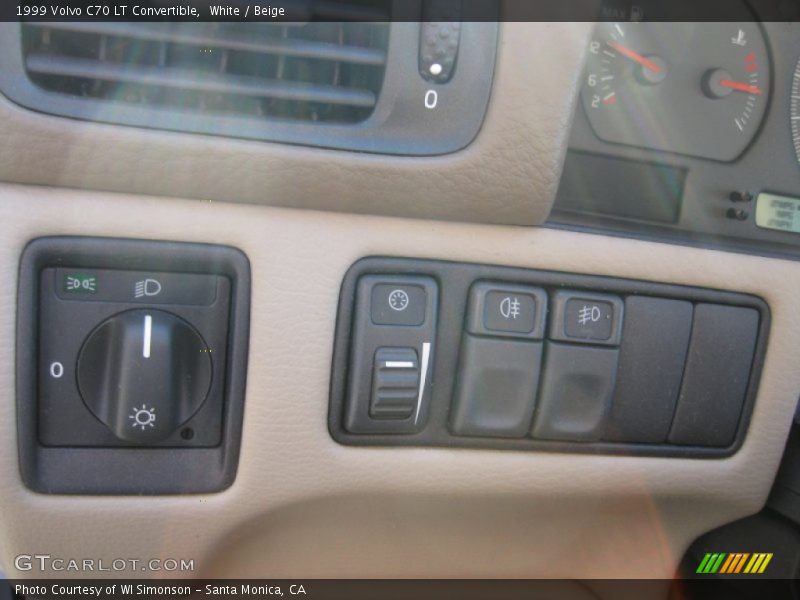 White / Beige 1999 Volvo C70 LT Convertible