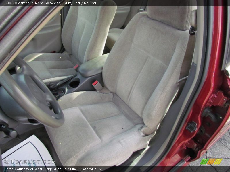 Ruby Red / Neutral 2002 Oldsmobile Alero GX Sedan