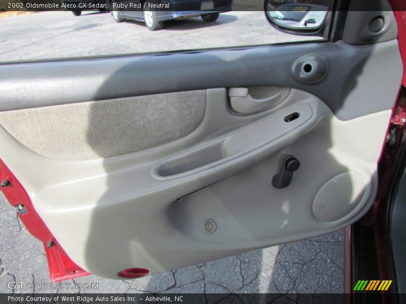 Ruby Red / Neutral 2002 Oldsmobile Alero GX Sedan