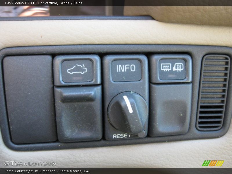 White / Beige 1999 Volvo C70 LT Convertible