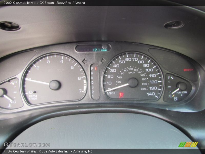 Ruby Red / Neutral 2002 Oldsmobile Alero GX Sedan
