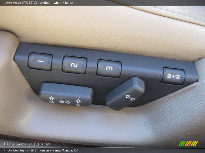 White / Beige 1999 Volvo C70 LT Convertible
