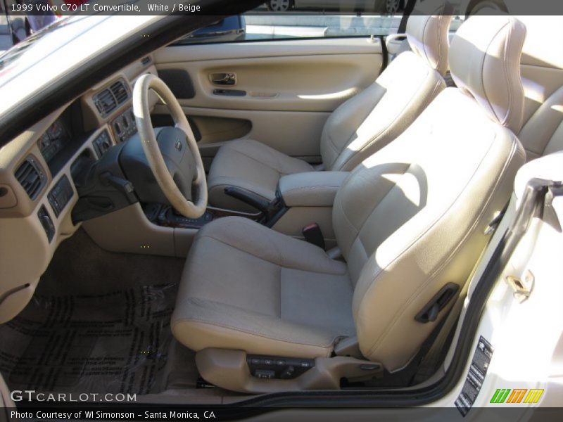 White / Beige 1999 Volvo C70 LT Convertible