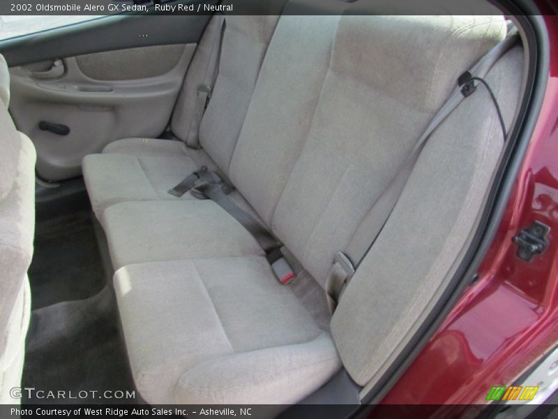Ruby Red / Neutral 2002 Oldsmobile Alero GX Sedan