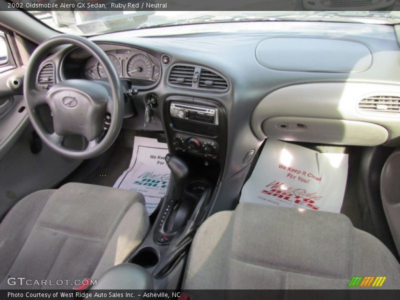 Ruby Red / Neutral 2002 Oldsmobile Alero GX Sedan