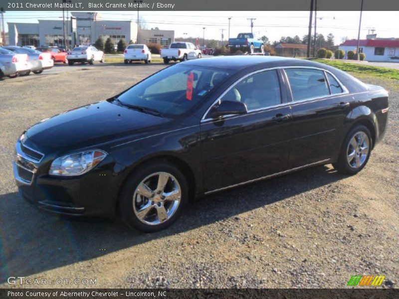 Black Granite Metallic / Ebony 2011 Chevrolet Malibu LT