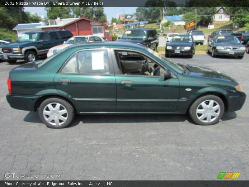 Emerald Green Mica / Beige 2002 Mazda Protege DX