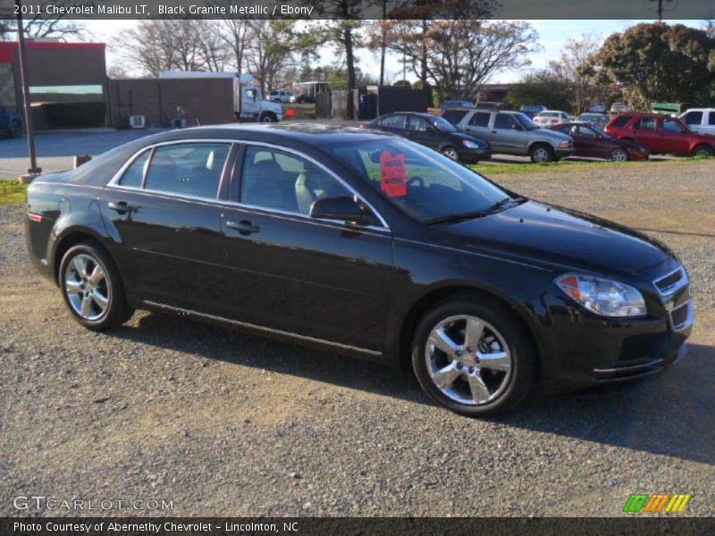 Black Granite Metallic / Ebony 2011 Chevrolet Malibu LT