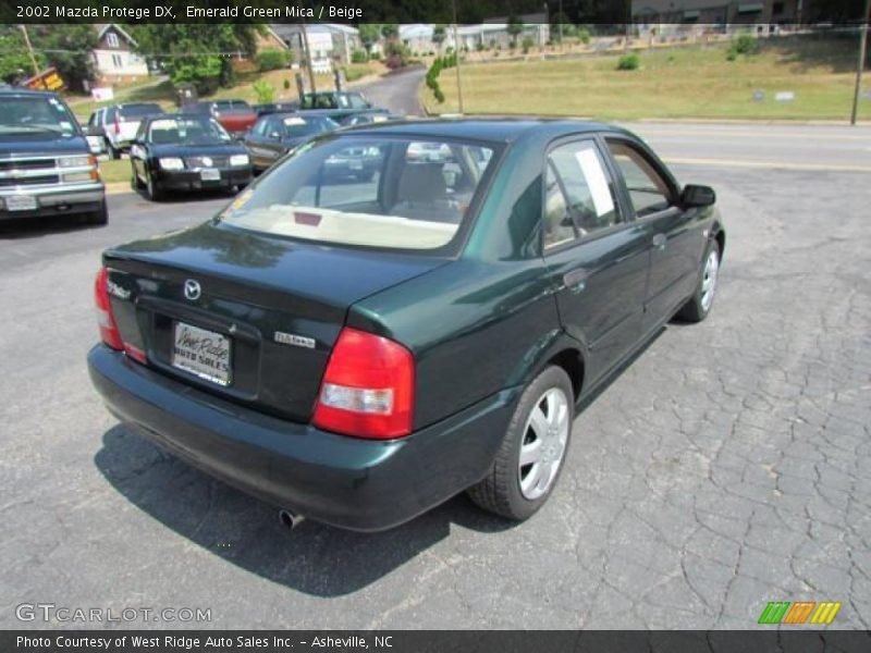 Emerald Green Mica / Beige 2002 Mazda Protege DX