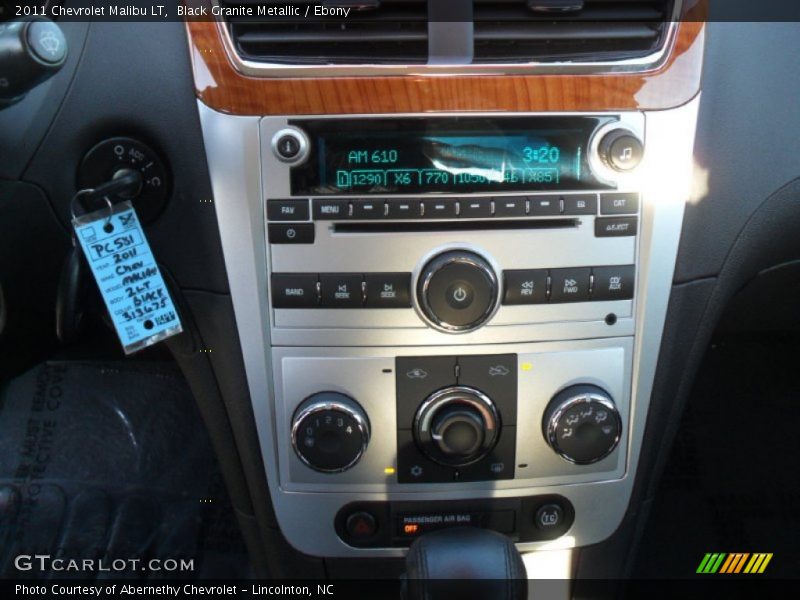 Black Granite Metallic / Ebony 2011 Chevrolet Malibu LT