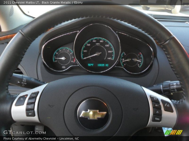 Black Granite Metallic / Ebony 2011 Chevrolet Malibu LT