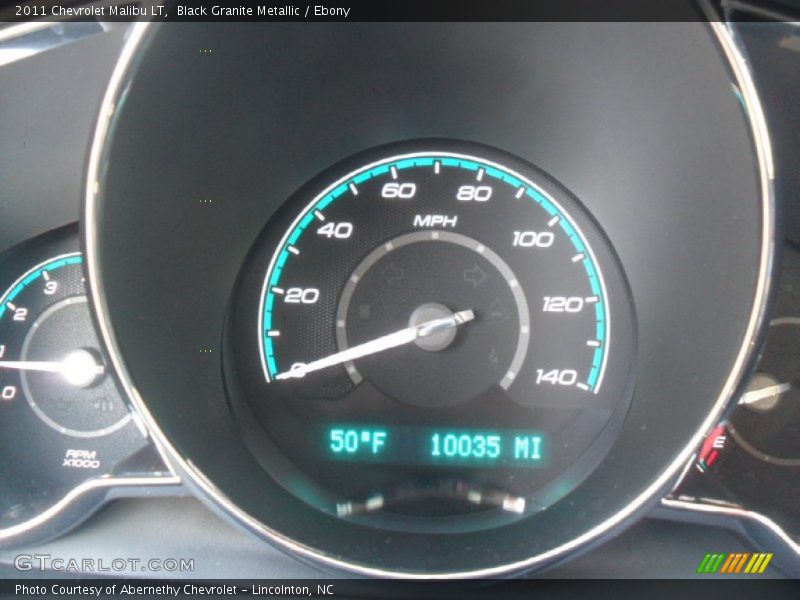 Black Granite Metallic / Ebony 2011 Chevrolet Malibu LT