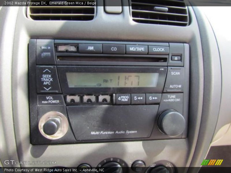Emerald Green Mica / Beige 2002 Mazda Protege DX