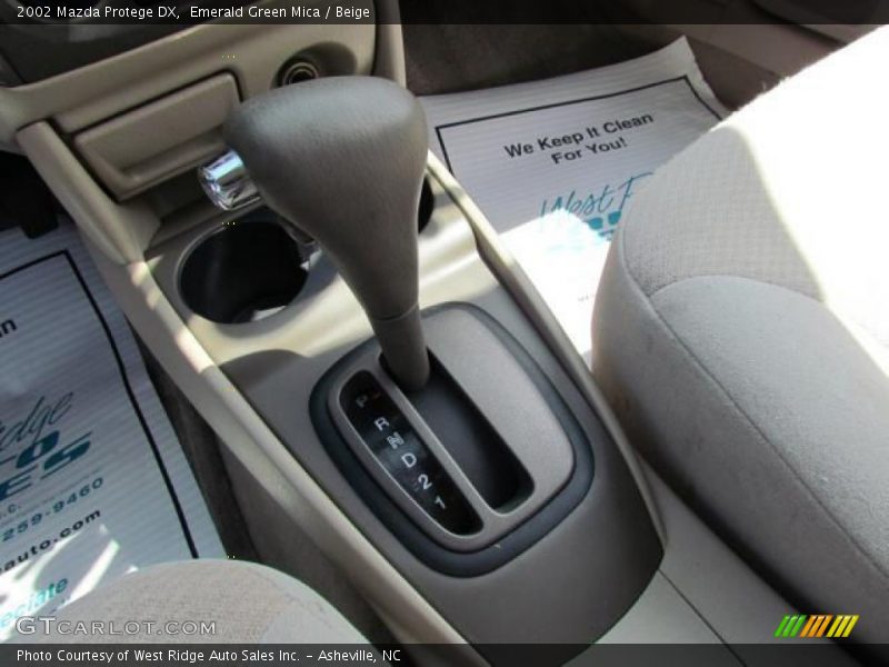 Emerald Green Mica / Beige 2002 Mazda Protege DX