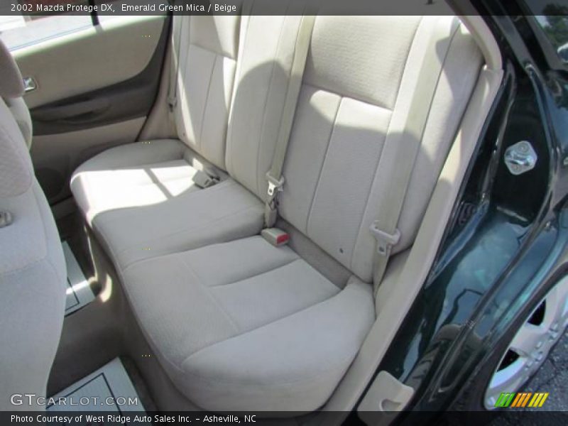 Emerald Green Mica / Beige 2002 Mazda Protege DX