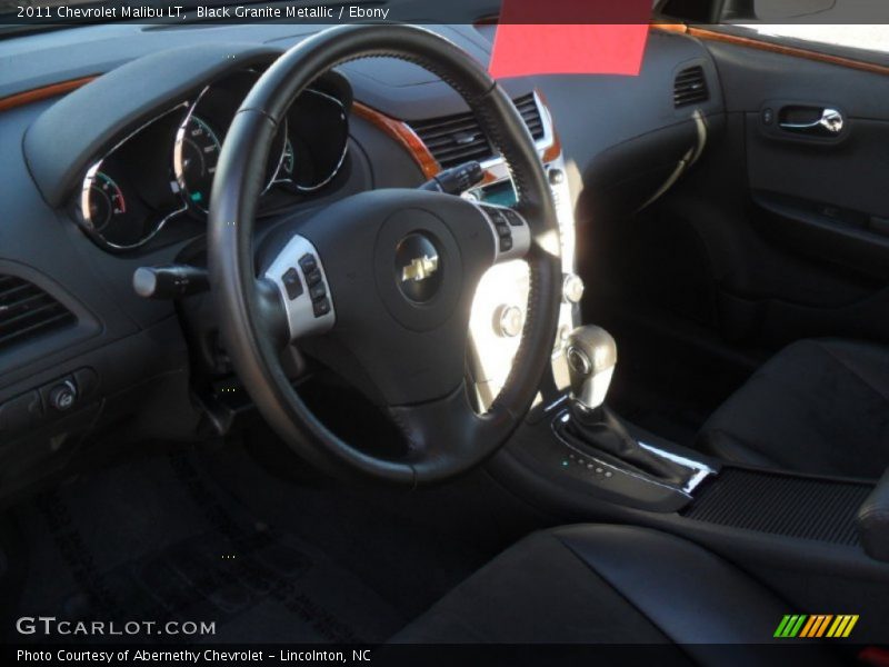 Black Granite Metallic / Ebony 2011 Chevrolet Malibu LT