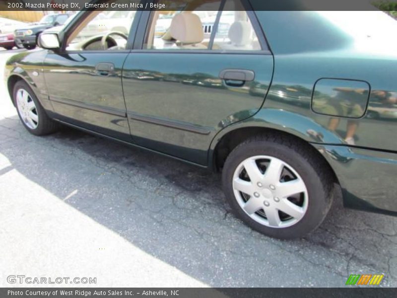 Emerald Green Mica / Beige 2002 Mazda Protege DX