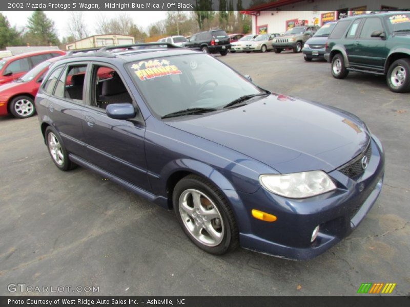Midnight Blue Mica / Off Black 2002 Mazda Protege 5 Wagon