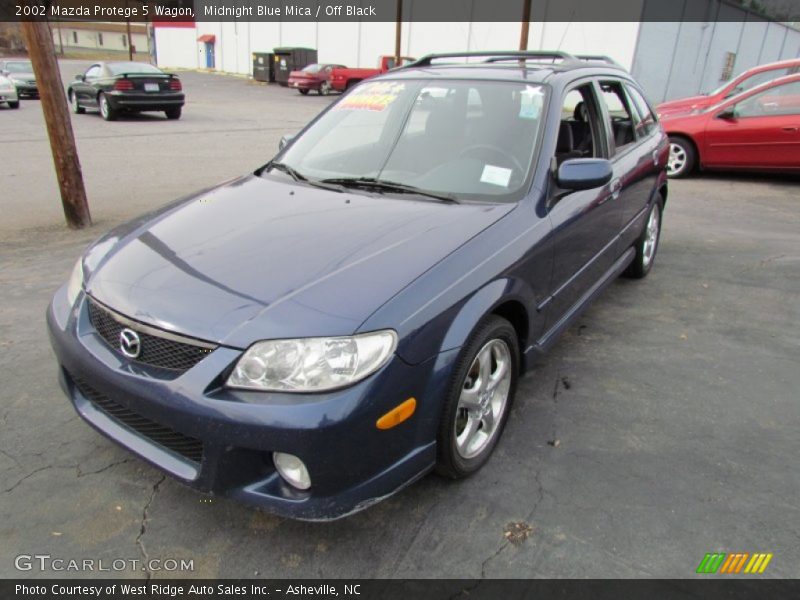 Midnight Blue Mica / Off Black 2002 Mazda Protege 5 Wagon