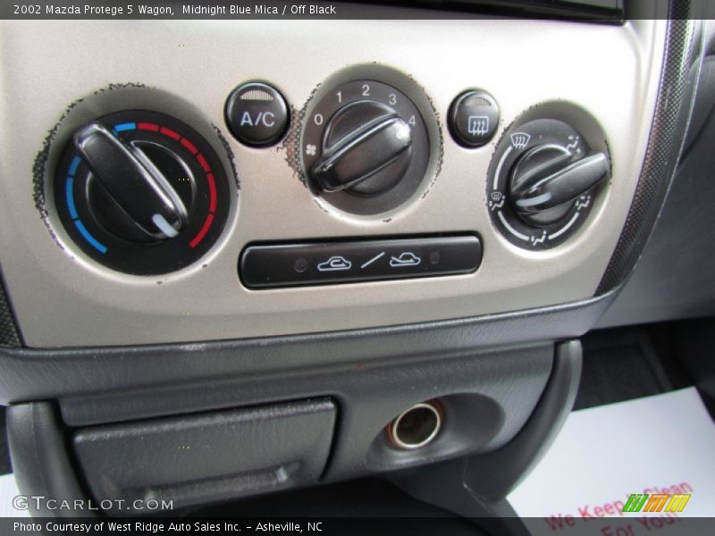 Midnight Blue Mica / Off Black 2002 Mazda Protege 5 Wagon