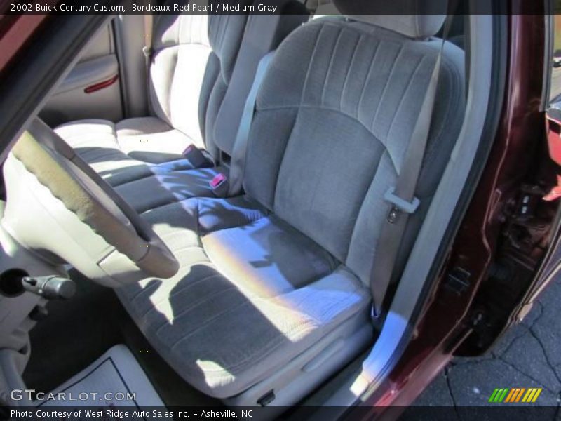 Bordeaux Red Pearl / Medium Gray 2002 Buick Century Custom