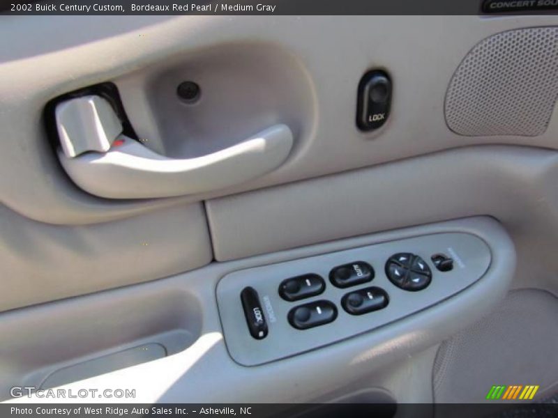 Bordeaux Red Pearl / Medium Gray 2002 Buick Century Custom