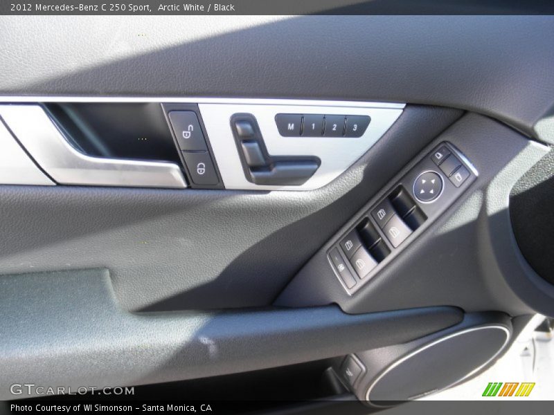 Arctic White / Black 2012 Mercedes-Benz C 250 Sport
