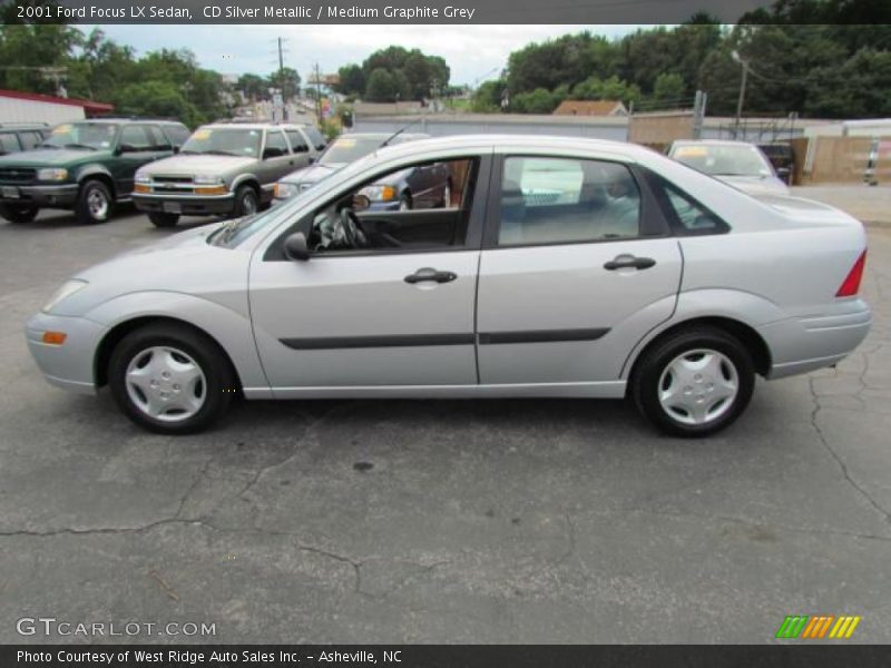 CD Silver Metallic / Medium Graphite Grey 2001 Ford Focus LX Sedan