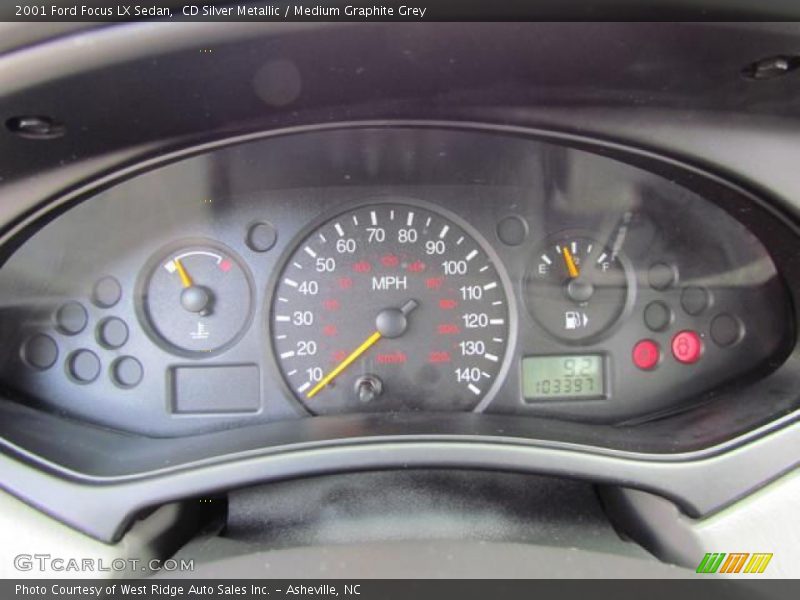  2001 Focus LX Sedan LX Sedan Gauges
