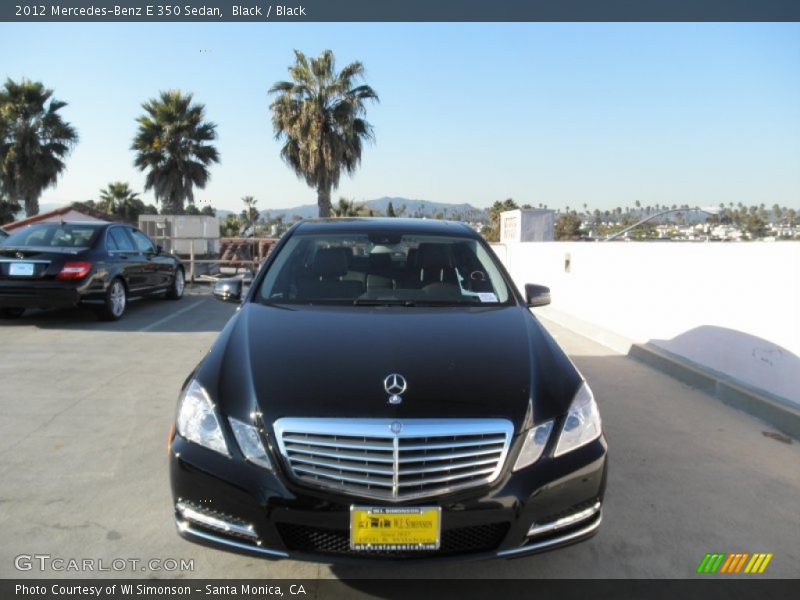 Black / Black 2012 Mercedes-Benz E 350 Sedan