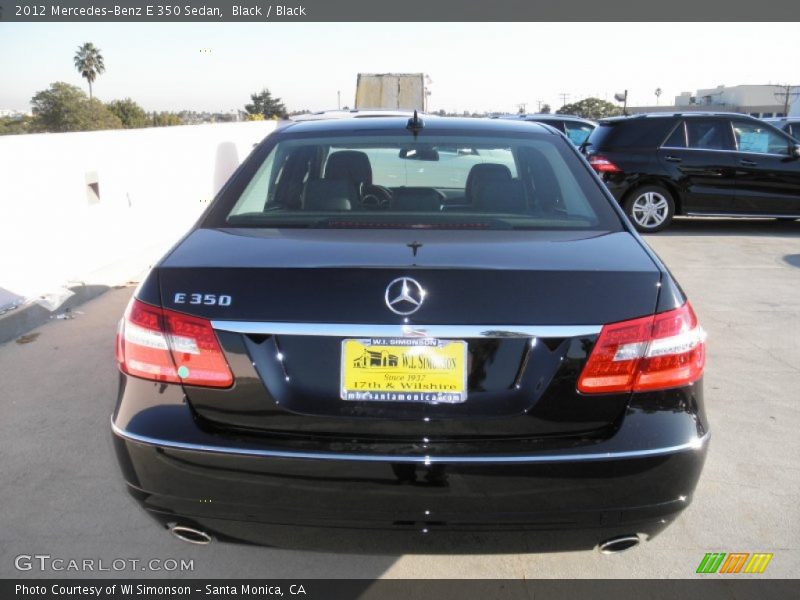 Black / Black 2012 Mercedes-Benz E 350 Sedan
