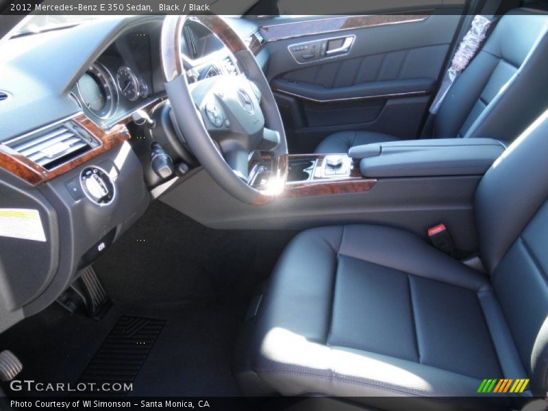 Black / Black 2012 Mercedes-Benz E 350 Sedan