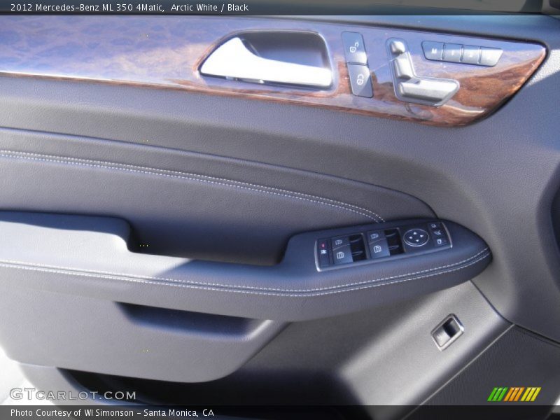 Arctic White / Black 2012 Mercedes-Benz ML 350 4Matic
