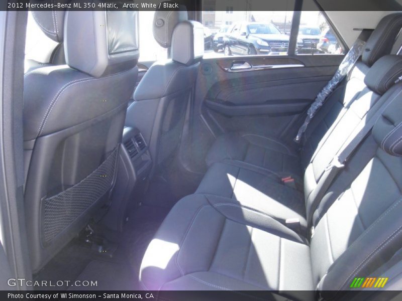 Arctic White / Black 2012 Mercedes-Benz ML 350 4Matic