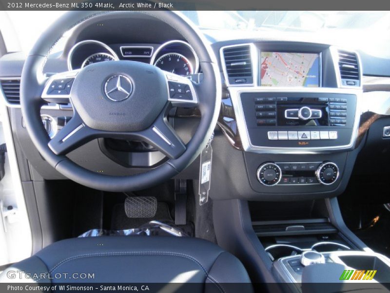 Arctic White / Black 2012 Mercedes-Benz ML 350 4Matic