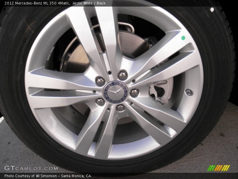 Arctic White / Black 2012 Mercedes-Benz ML 350 4Matic